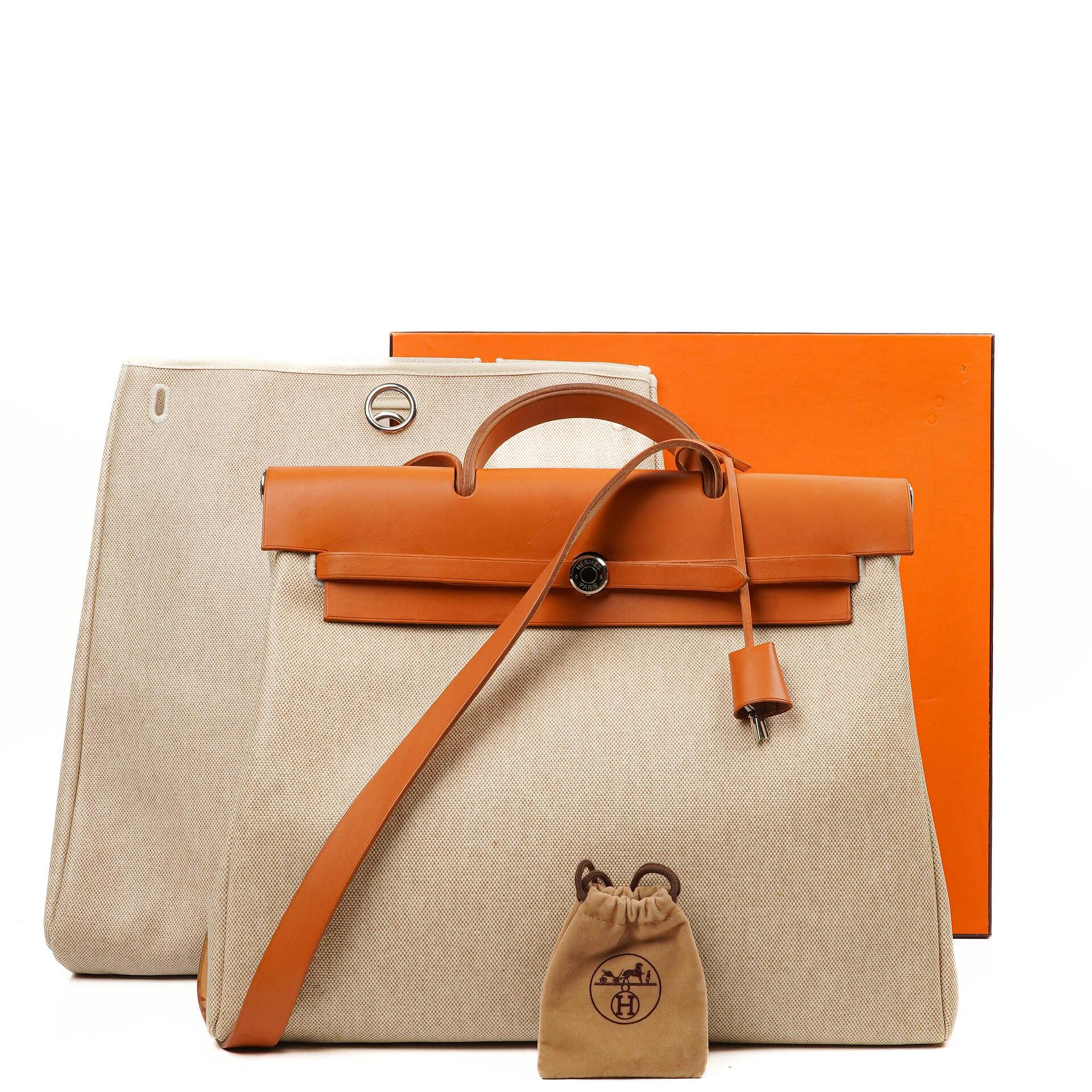 Hermes Herbag Natur Toile Vache Hunter MM 2-in-1 Tasche, 1999