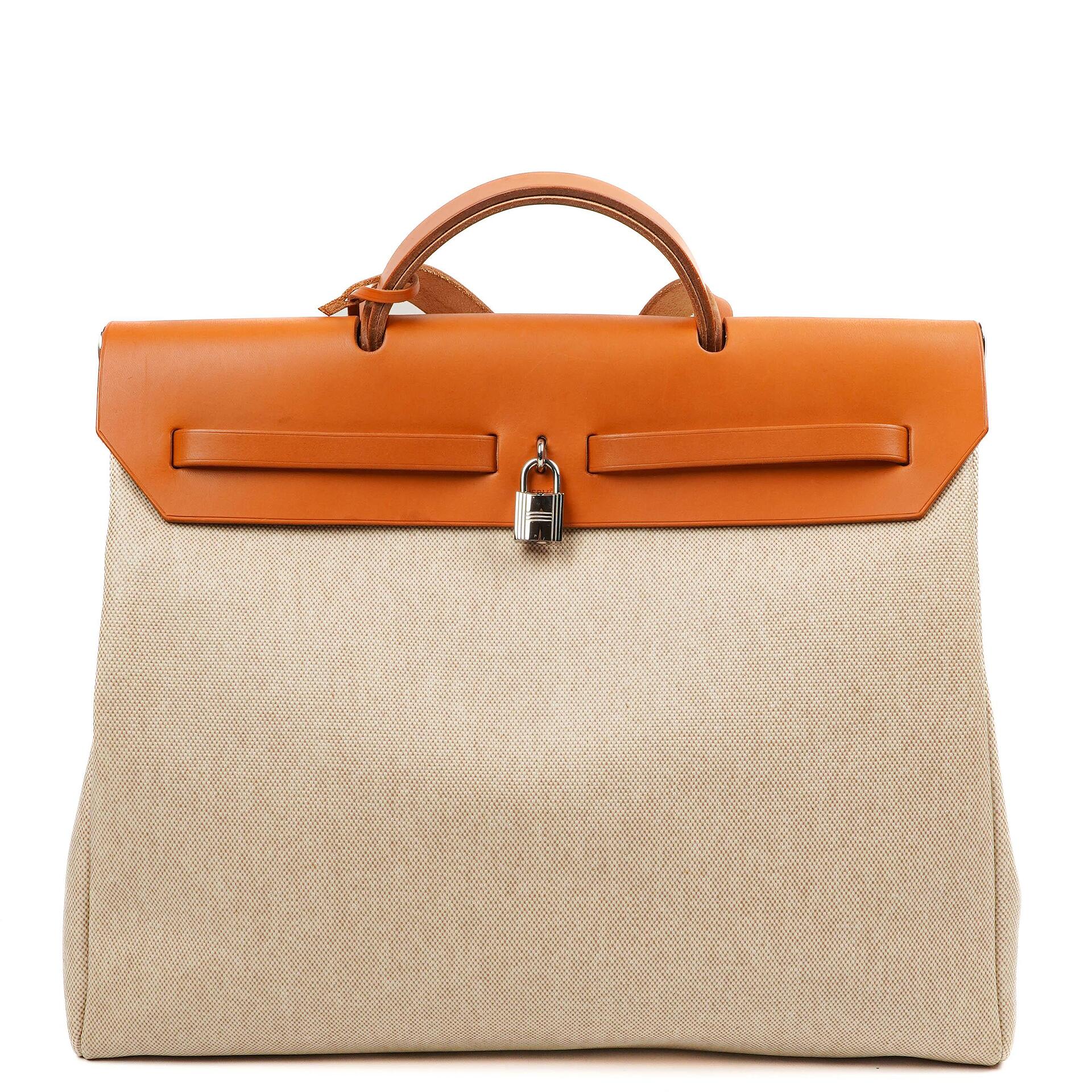 Hermes Herbag Natur Toile Vache Hunter MM 2-in-1 Tasche, 1999