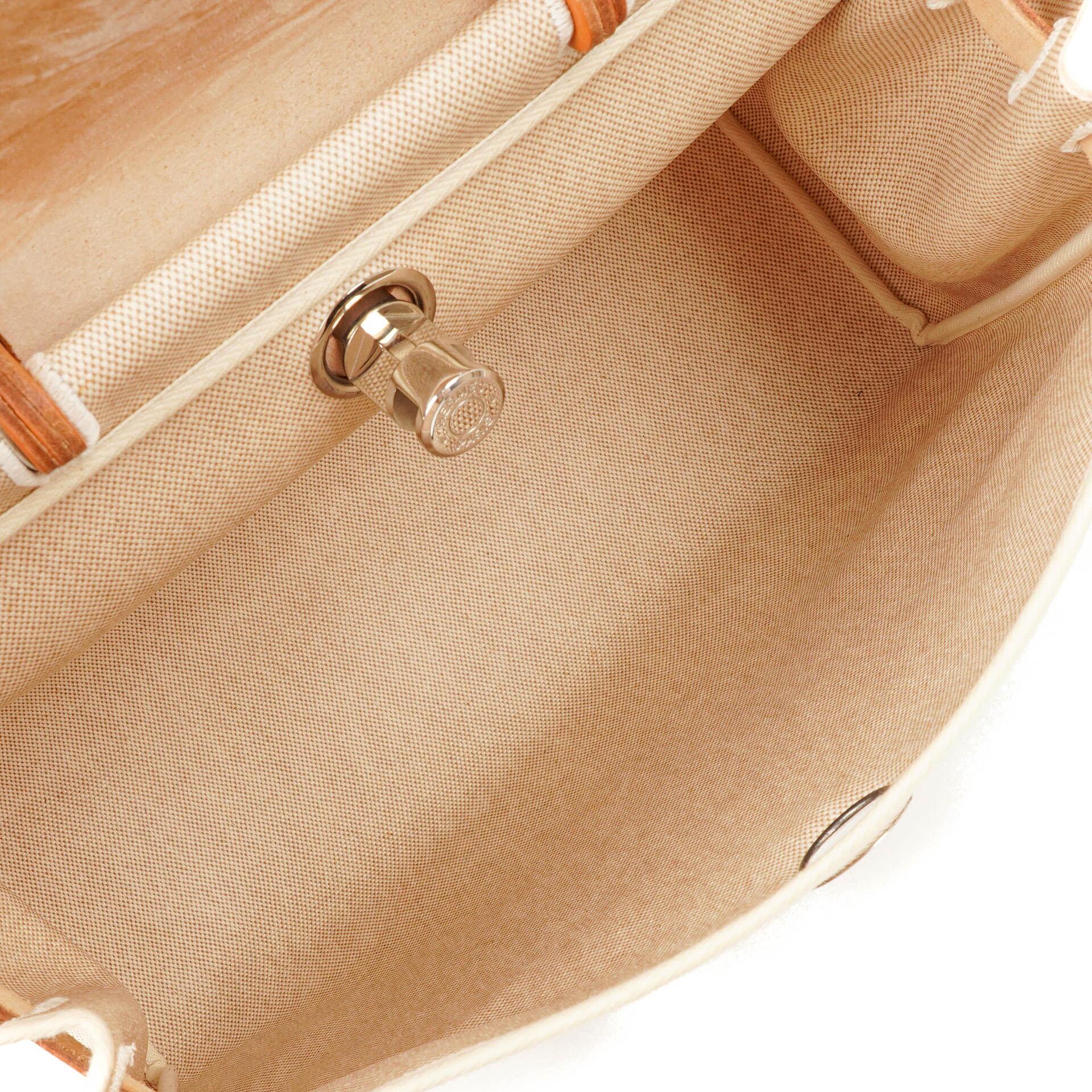 Hermes Herbag Natur Toile Vache Hunter MM 2-in-1 Tasche, 1999