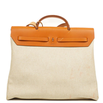 Hermes Herbag MM Natur Toile Vache Hunter 2-in-1 Tasche 1999