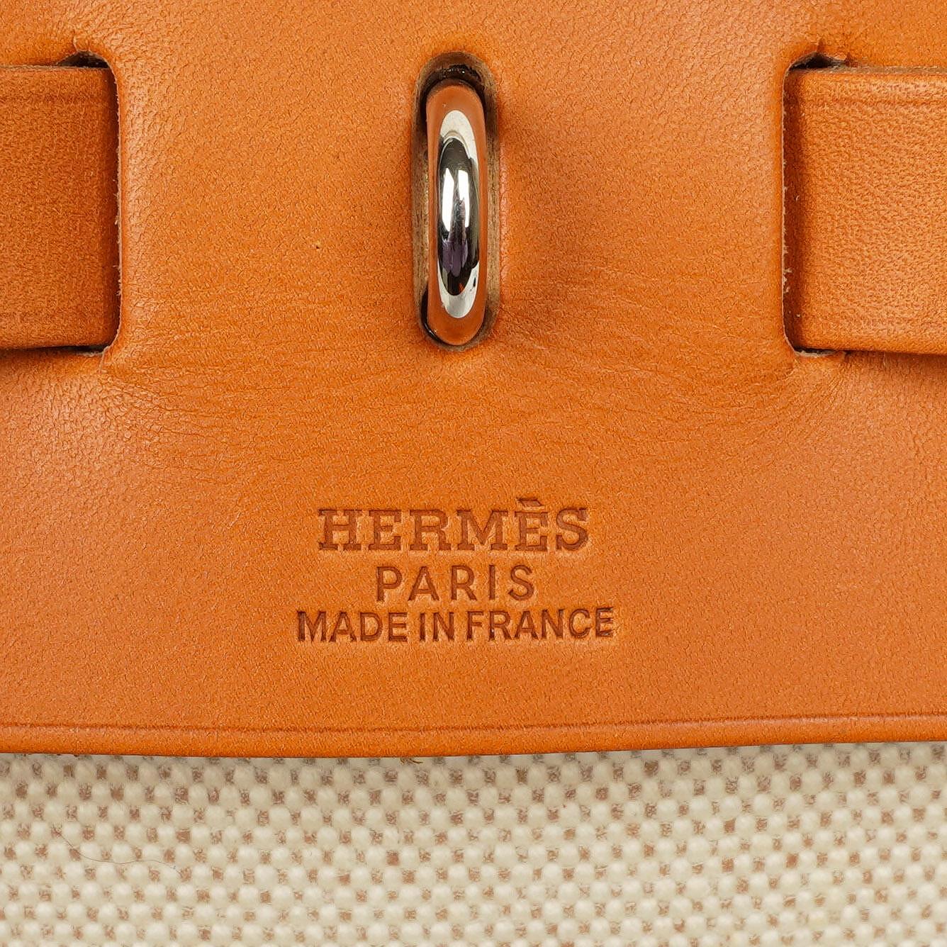 Hermes Herbag MM Natur Toile Vache Hunter 2-in-1 Tasche 1999
