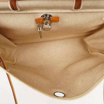 Hermes Herbag MM Natur Toile Vache Hunter 2-in-1 Tasche 1999