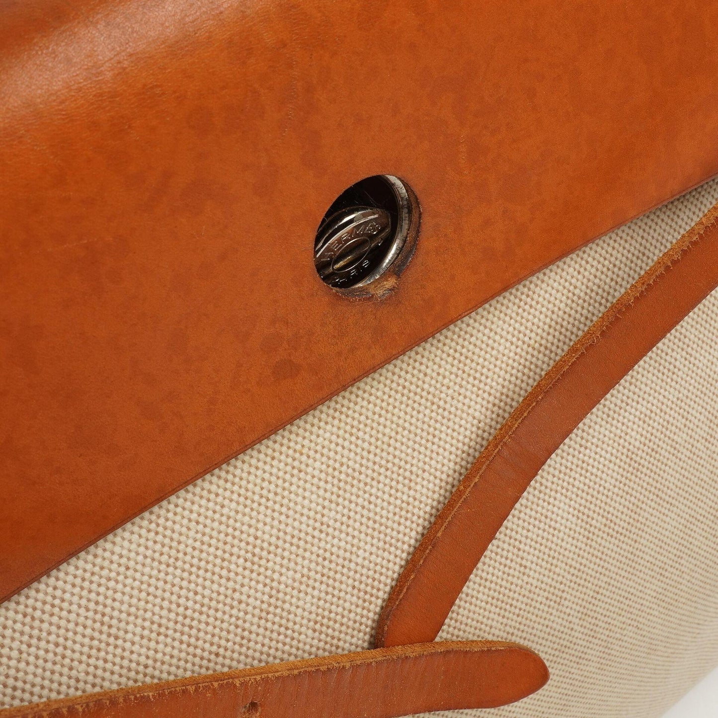 Hermes Herbag MM 2 In 1 Tasche Natural Toile Vache Hunter