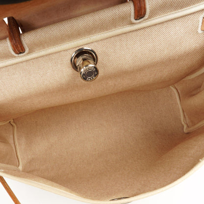 Hermes Herbag MM 2 In 1 Tasche Natural Toile Vache Hunter