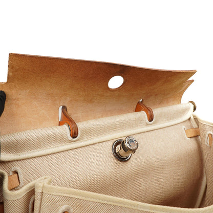 Hermes Herbag MM 2 In 1 Tasche Natural Toile Vache Hunter