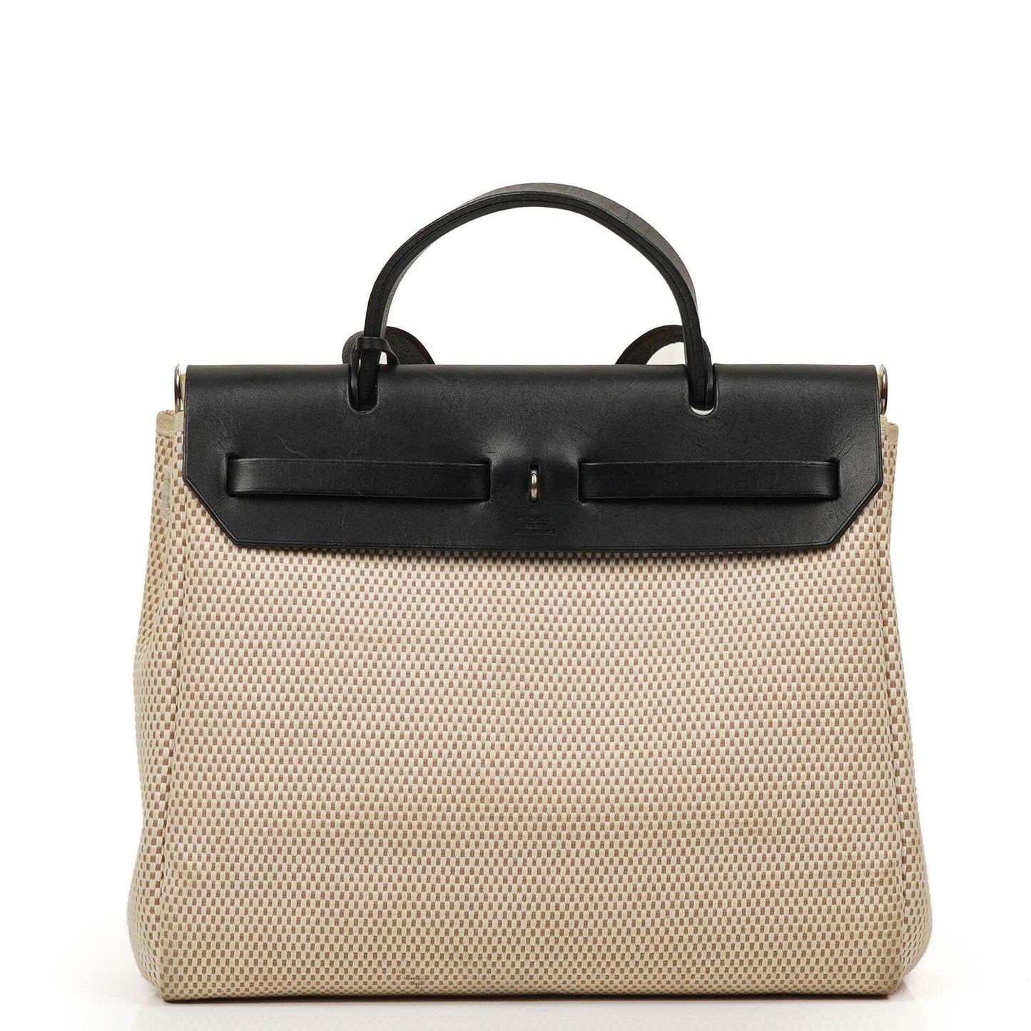 Hermes Herbag Natur Toile Vache Hunter MM 2 In 1 Tasche