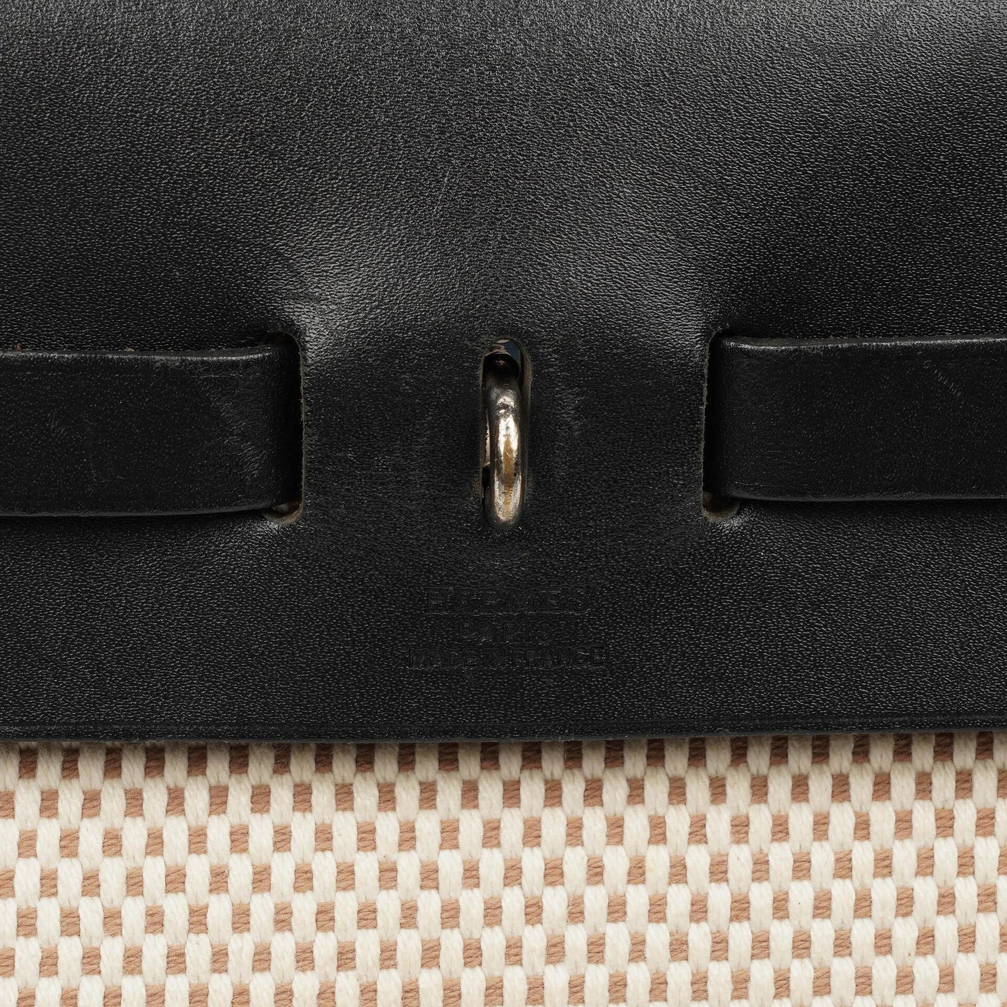 Hermes Herbag Natur Toile Vache Hunter MM 2 In 1 Tasche