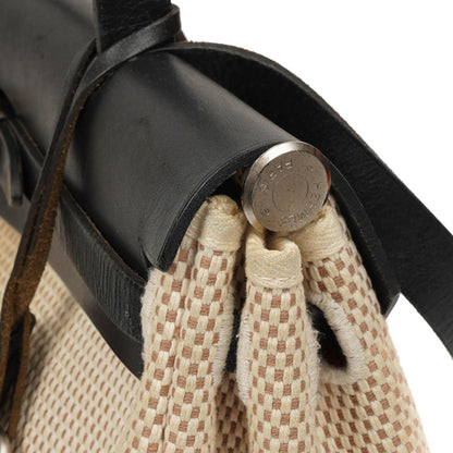 Hermes Herbag Natur Toile Vache Hunter MM 2 In 1 Tasche