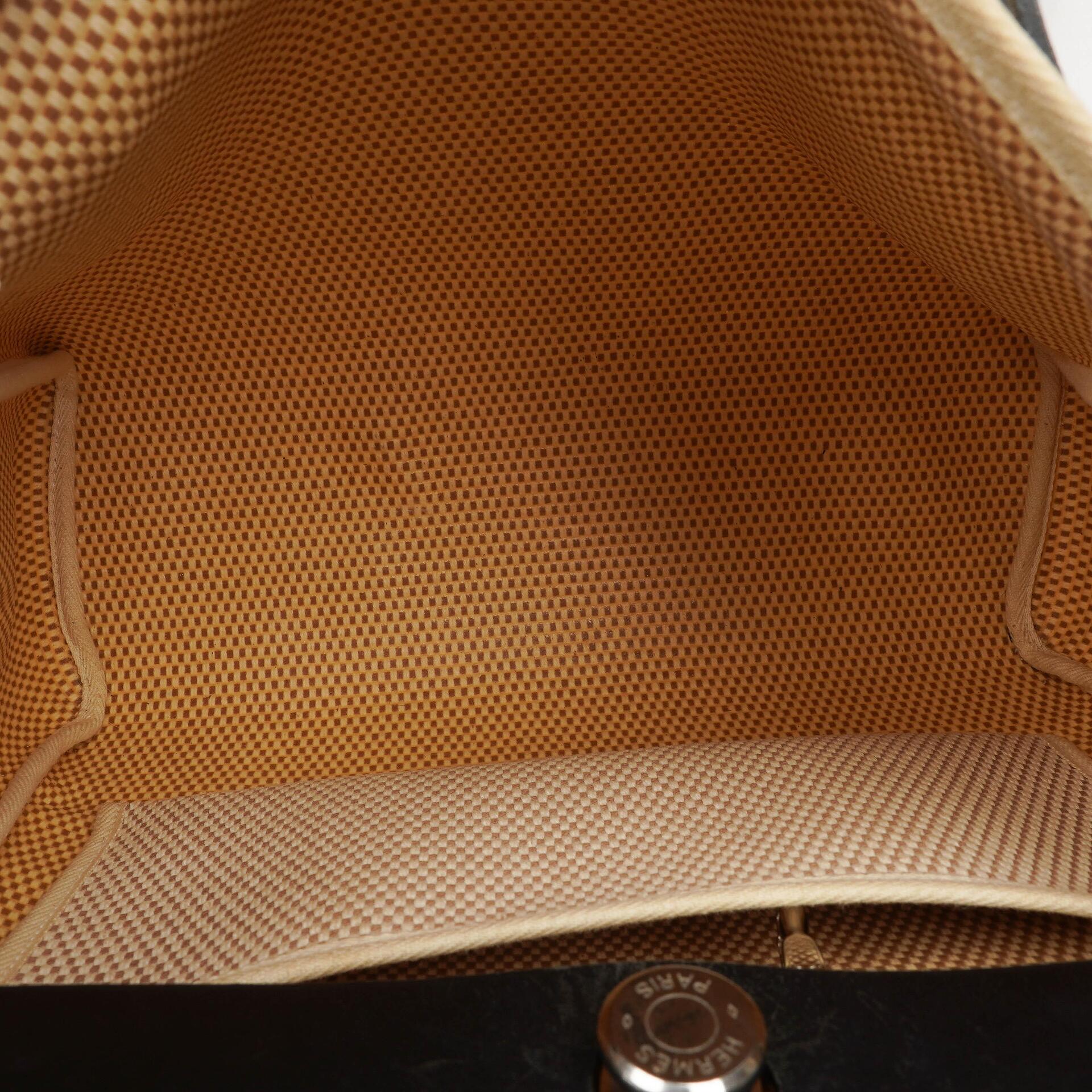 Hermes Herbag Natur Toile Vache Hunter MM 2 In 1 Tasche