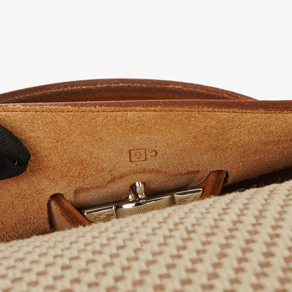 Hermès Herbag MM 2-in-1 Tasche aus Natural Toile und Vache Hunter
