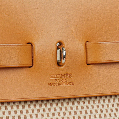Hermès Herbag MM 2-in-1 Tasche aus Natural Toile und Vache Hunter