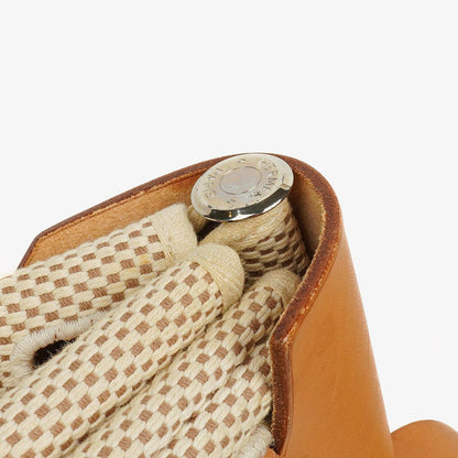 Hermes Herbag Natural Toile Vache Hunter MM 2 In 1 Tasche