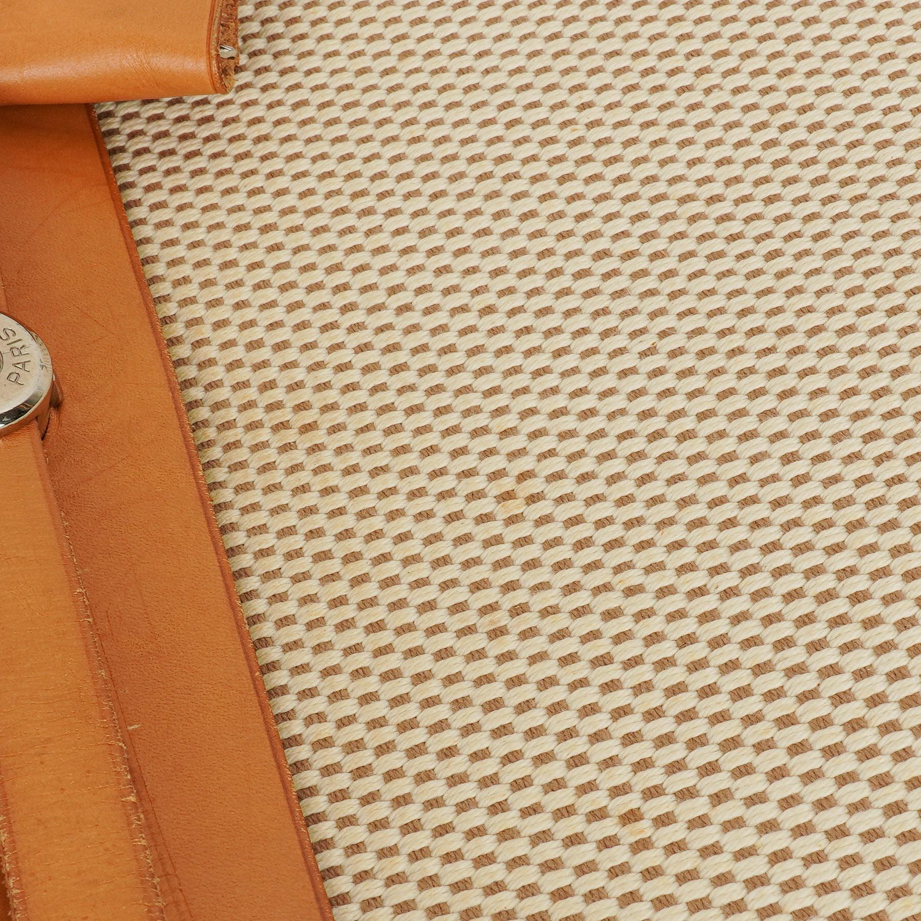 Hermes Herbag Natural Toile Vache Hunter MM 2 In 1 Tasche