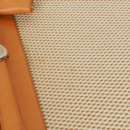 Hermes Herbag Natural Toile Vache Hunter MM 2 In 1 Tasche