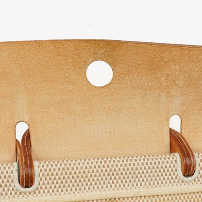 Hermes Herbag Natural Toile Vache Hunter MM 2 In 1 Tasche
