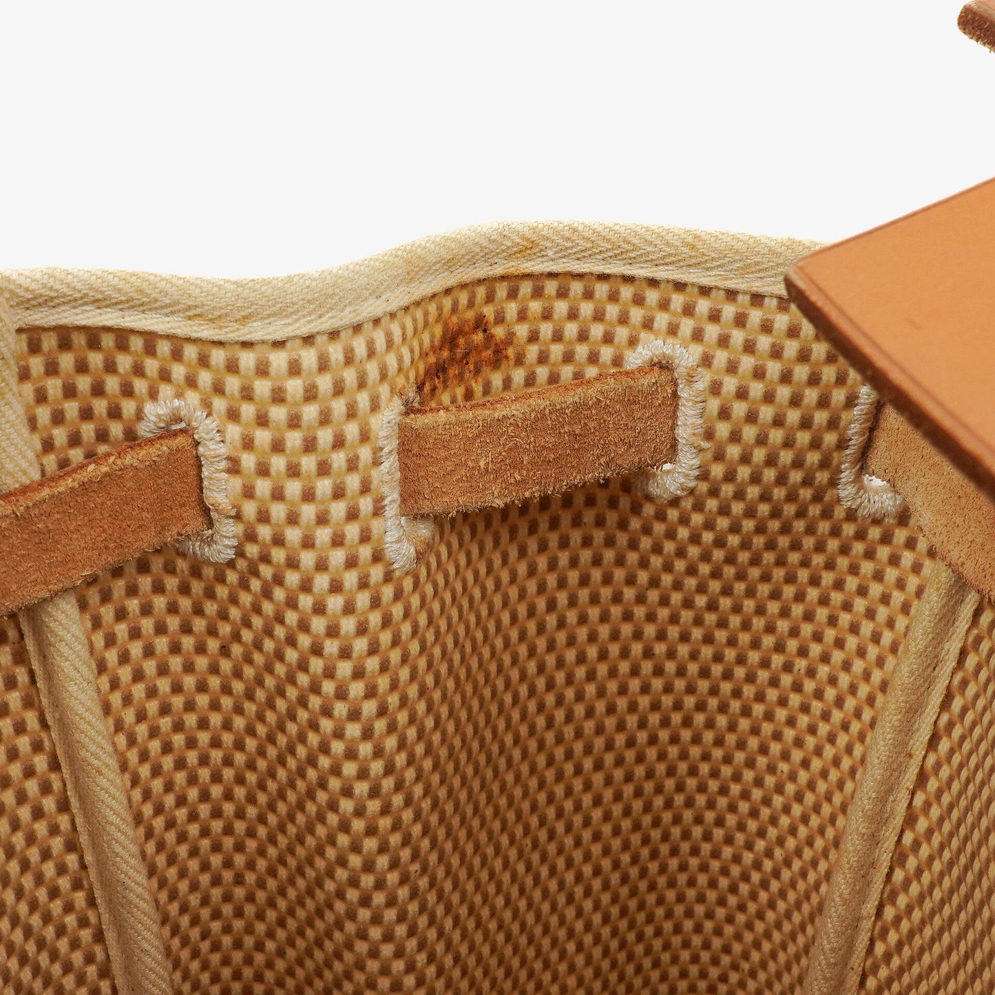 Hermes Herbag Natural Toile Vache Hunter MM 2 In 1 Tasche