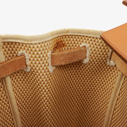 Hermes Herbag Natural Toile Vache Hunter MM 2 In 1 Tasche