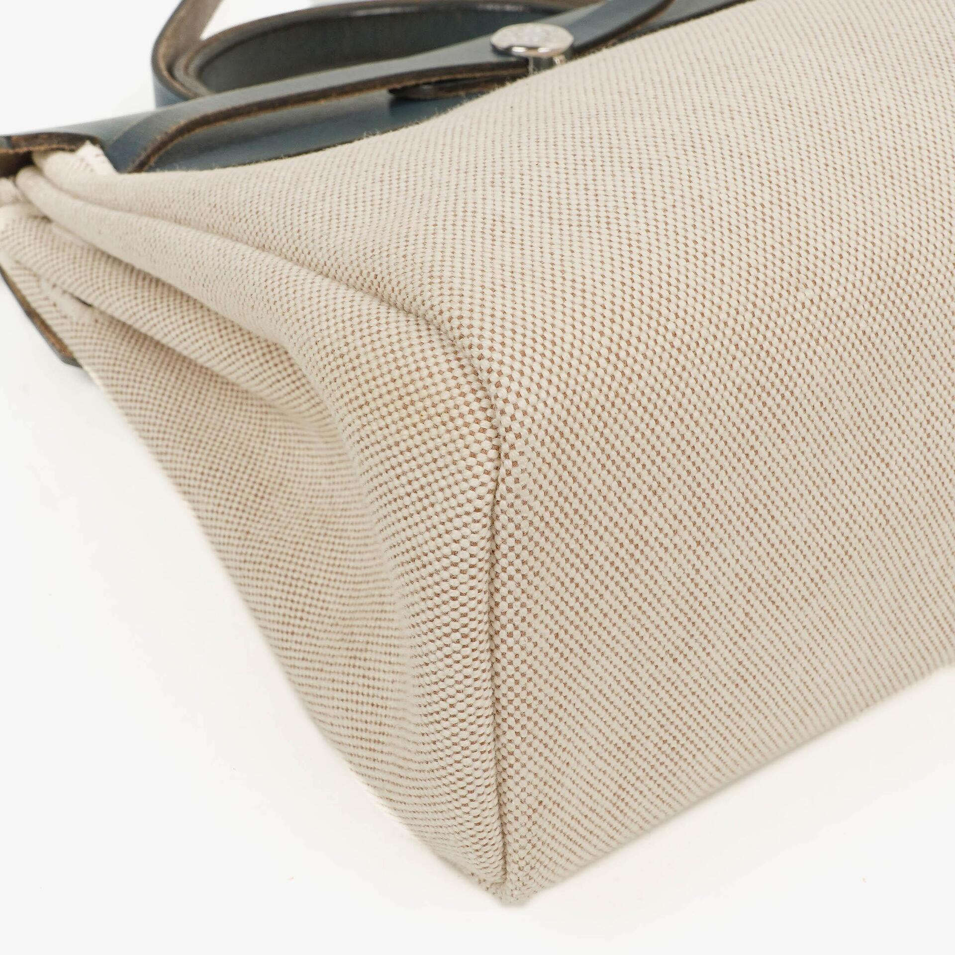 Hermès Herbag PM 2-Wege-Tasche aus navy Toile und Vache Hunter