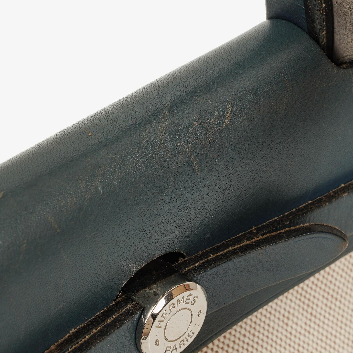 Hermès Herbag PM 2-Wege-Tasche aus navy Toile und Vache Hunter