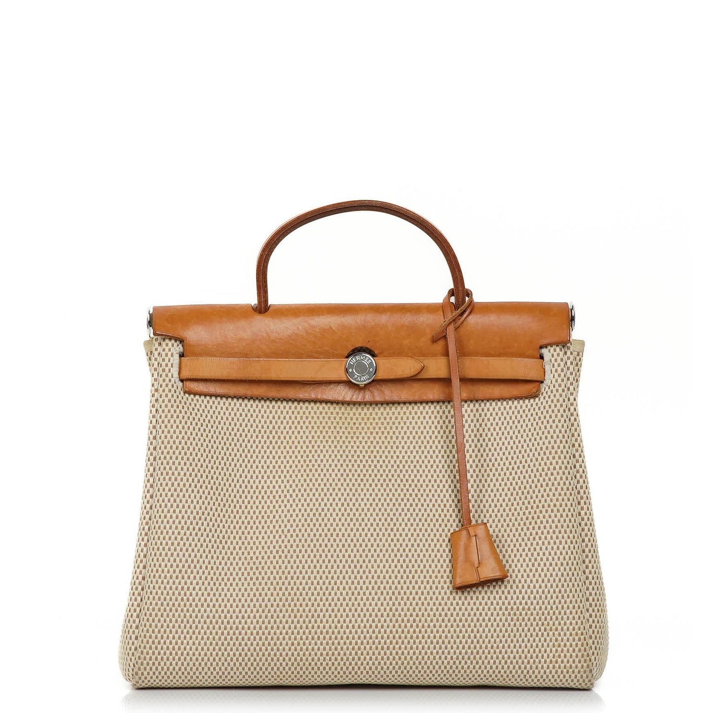 Hermes Herbag PM Vache Hunter Criss Viking 30 Ecru Beige Naturel 2-Wege Tasche, 2003