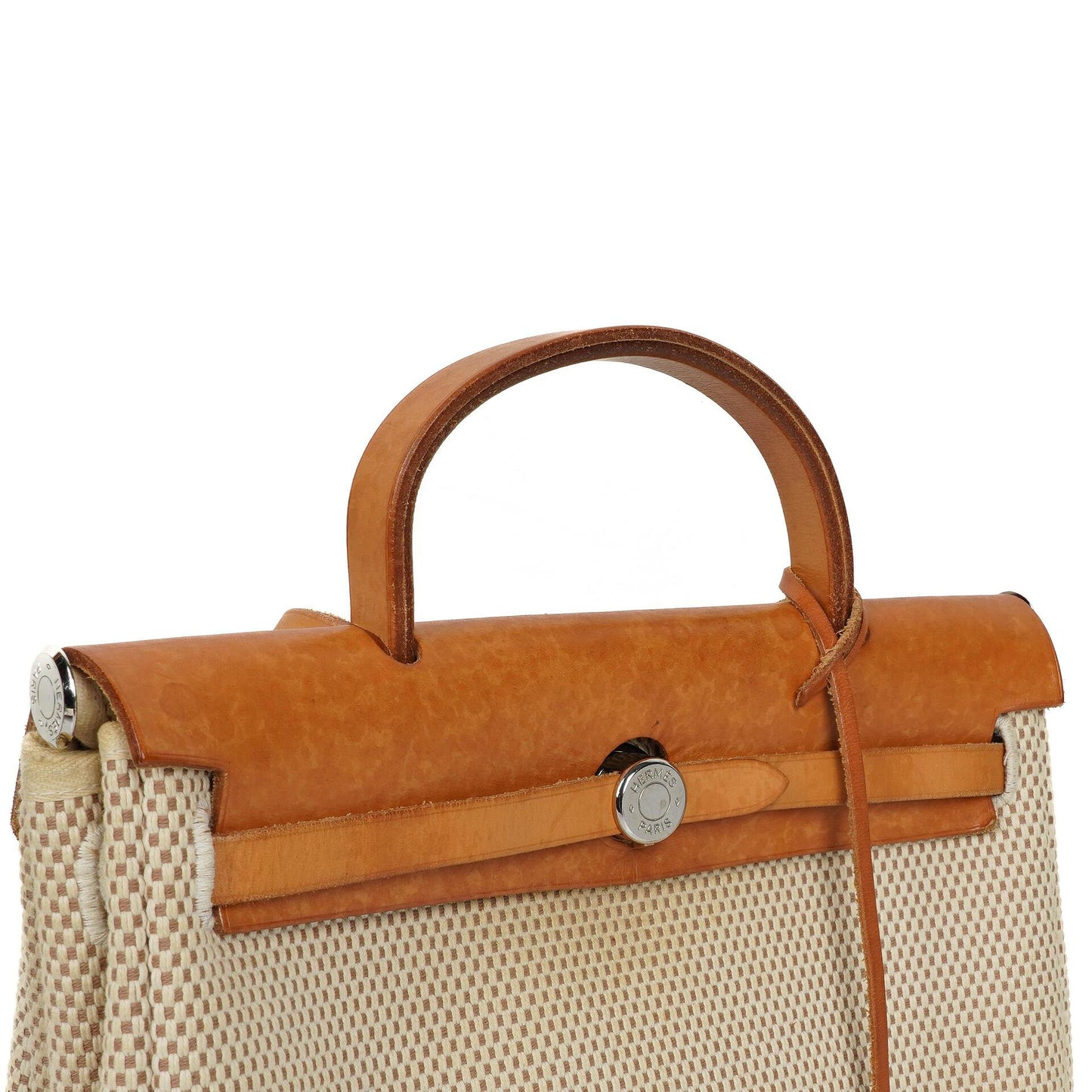 Hermes Herbag PM Vache Hunter Criss Viking 30 Ecru Beige Naturel 2-Wege Tasche, 2003
