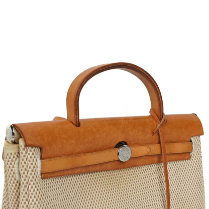 Hermes Herbag PM Vache Hunter Criss Viking 30 Ecru Beige Naturel 2-Wege Tasche, 2003
