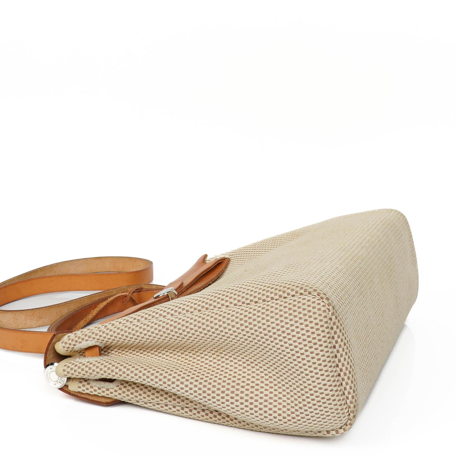 Hermes Herbag PM Vache Hunter Criss Viking 30 Ecru Beige Naturel 2-Wege Tasche, 2003