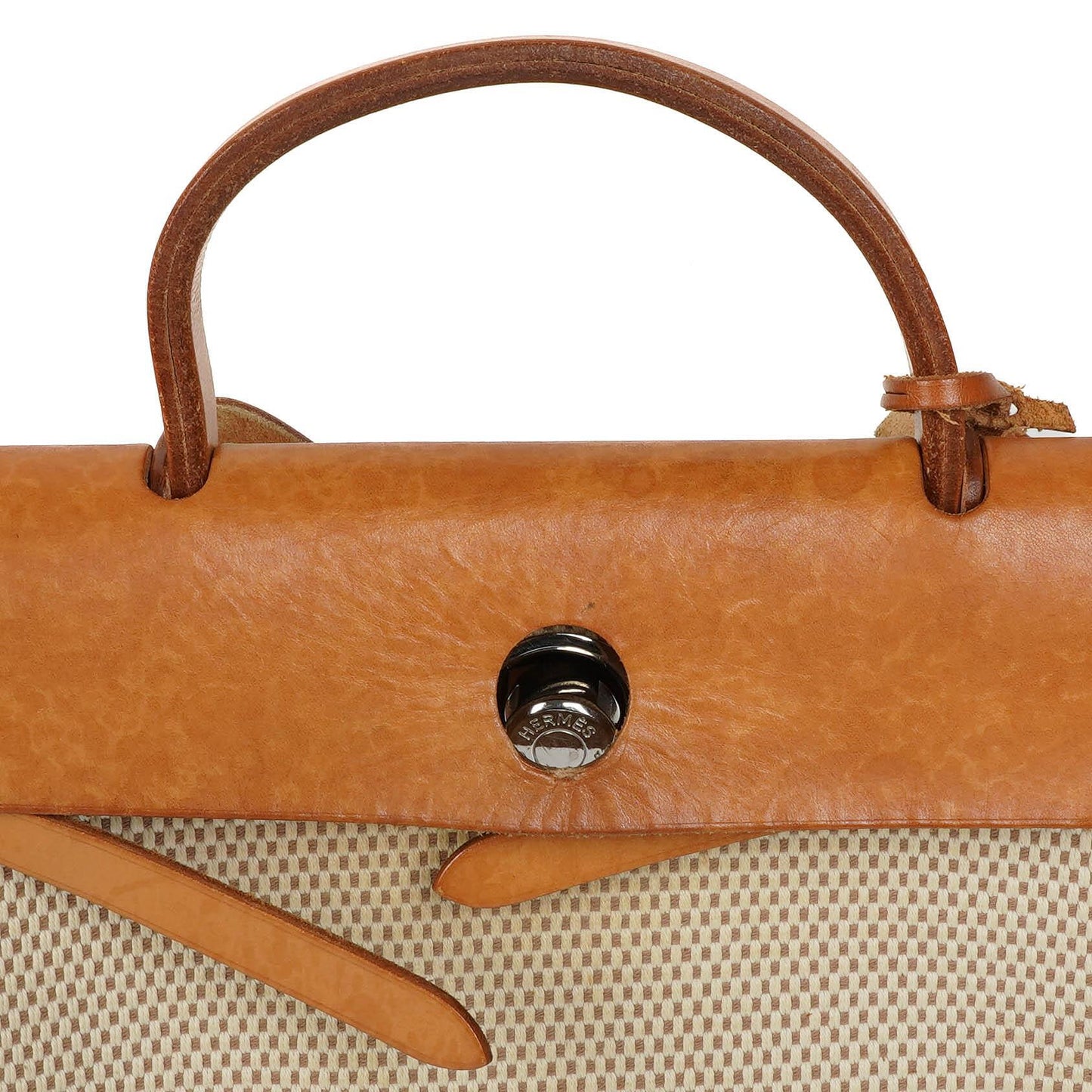 Hermes Herbag PM Vache Hunter Criss Viking 30 Ecru Beige Naturel 2-Wege Tasche, 2003