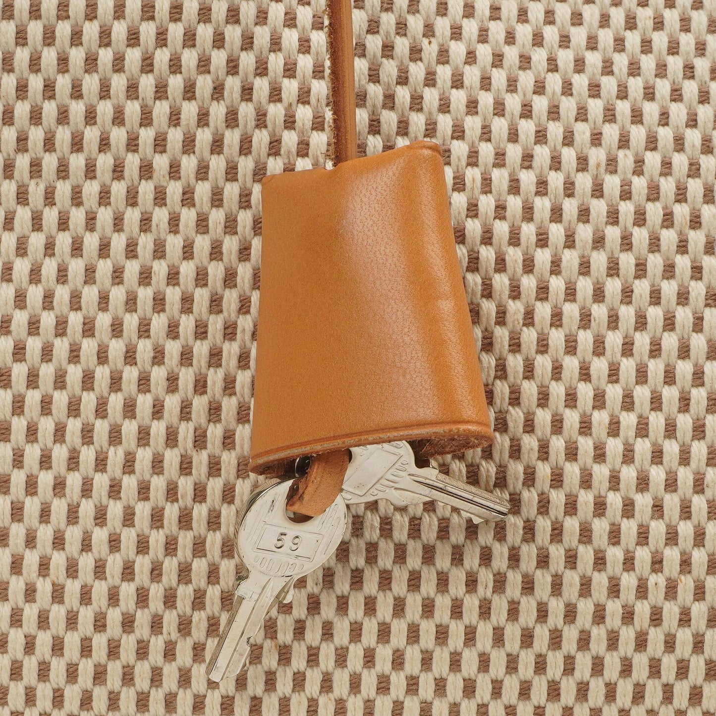 Hermes Herbag PM Vache Hunter Criss Viking 30 Ecru Beige Naturel 2-Wege Tasche Palladium Hardware