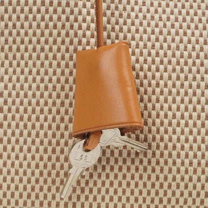 Hermes Herbag PM Vache Hunter Criss Viking 30 Ecru Beige Naturel 2-Wege Tasche Palladium Hardware