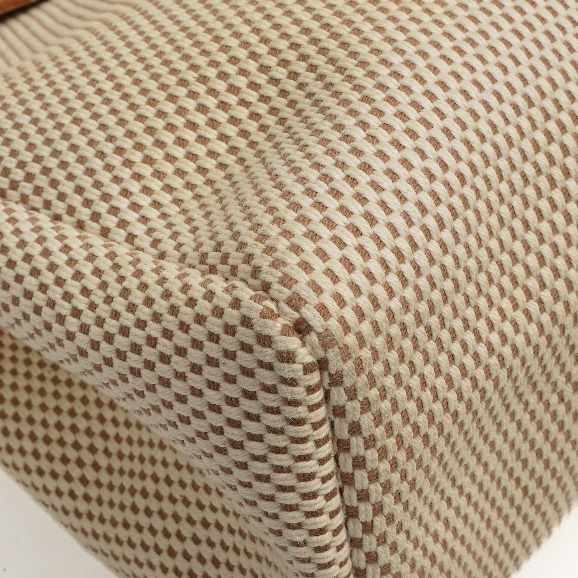 Hermes Herbag PM Vache Hunter Criss Viking 30 Ecru Beige Naturel mit Palladium-Beschlägen