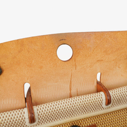 Hermès Herbag PM 2-Wege-Rucksack Vache Hunter Criss Viking in Ecru Beige Naturel mit Palladium-Beschlägen