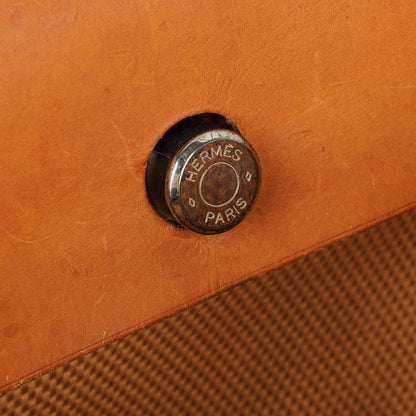Hermès Herbag PM 2-Wege-Rucksack aus Vache Hunter Criss Viking in Ecru Beige Naturel mit Palladium-Beschlägen