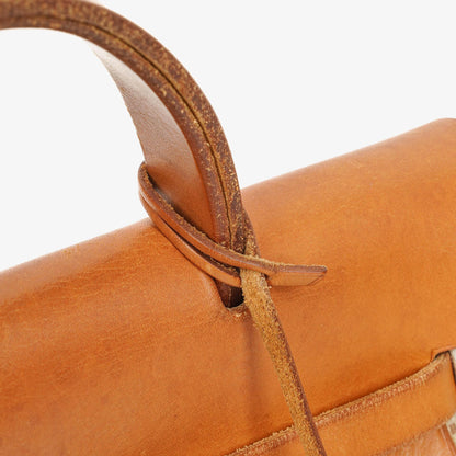 Hermès Herbag PM 2-Wege-Rucksack aus Vache Hunter Criss Viking in Ecru Beige Naturel mit Palladium-Beschlägen