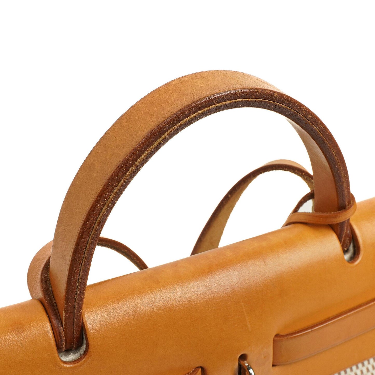 Hermes Herbag PM Vache Hunter Criss Viking Ecru Beige Naturel Mit Palladium Beschlägen, 2003