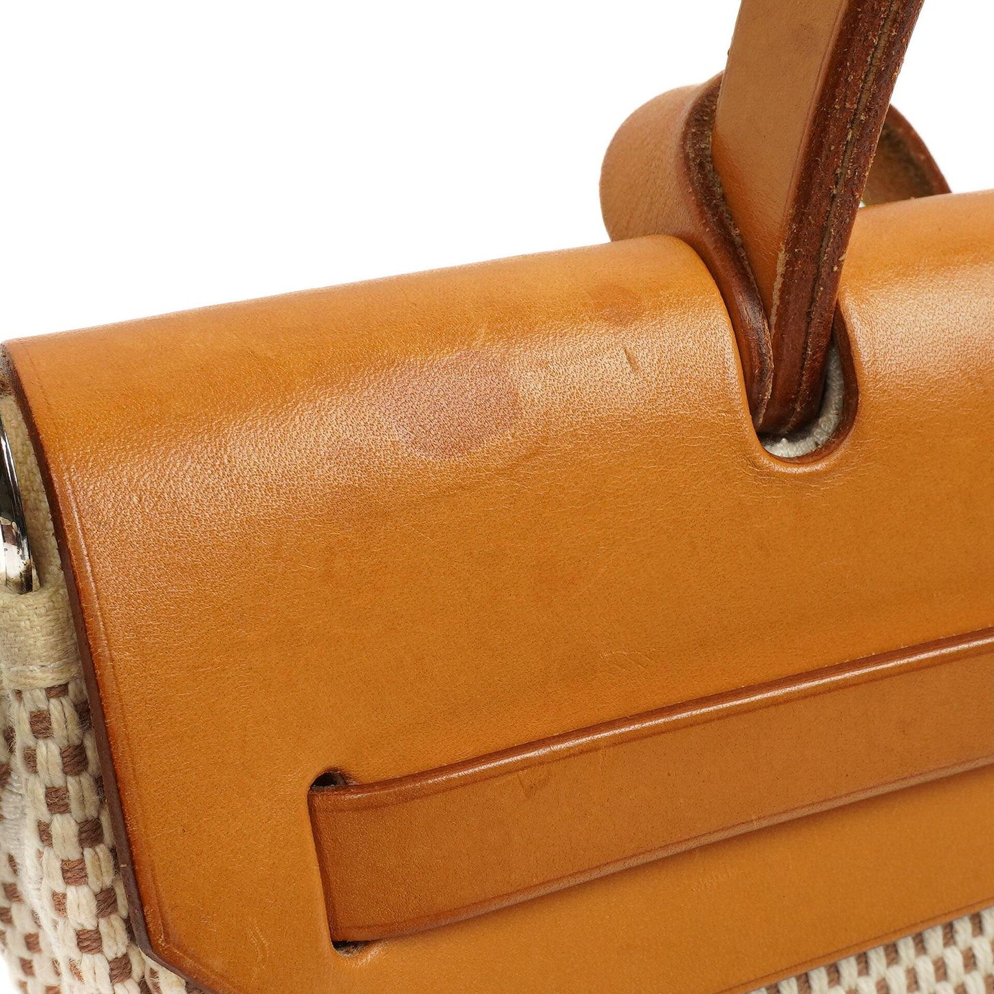 Hermes Herbag PM Vache Hunter Criss Viking Ecru Beige Naturel Mit Palladium Beschlägen, 2003