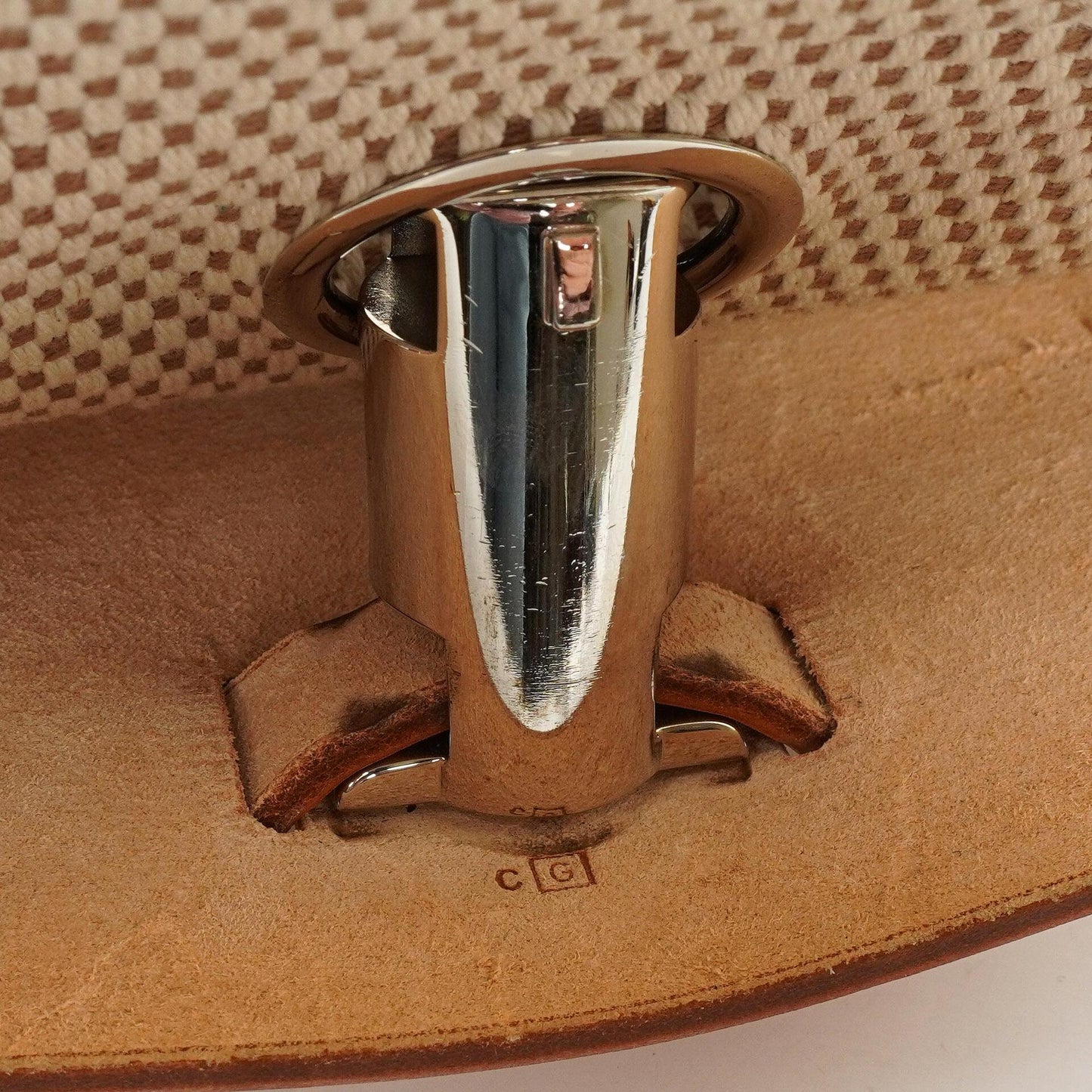 Hermes Herbag PM Vache Hunter Criss Viking Ecru Beige Naturel Mit Palladium Beschlägen, 2003