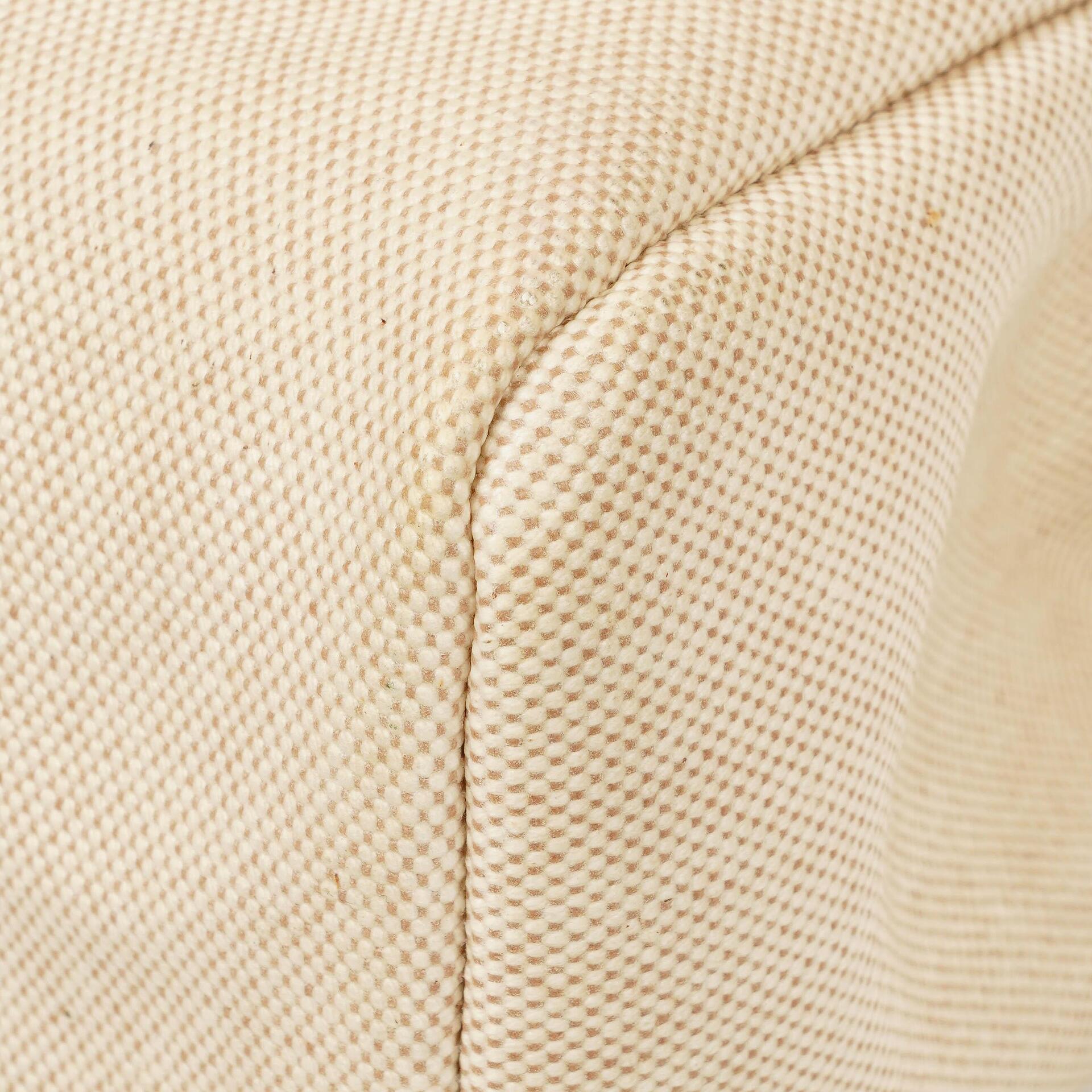 Hermès Herbag PM 30 2-Wege-Tasche aus Vache Hunter Leder und Toile Canvas in Ecru Beige Naturel mit Palladium-Hardware, 2000
