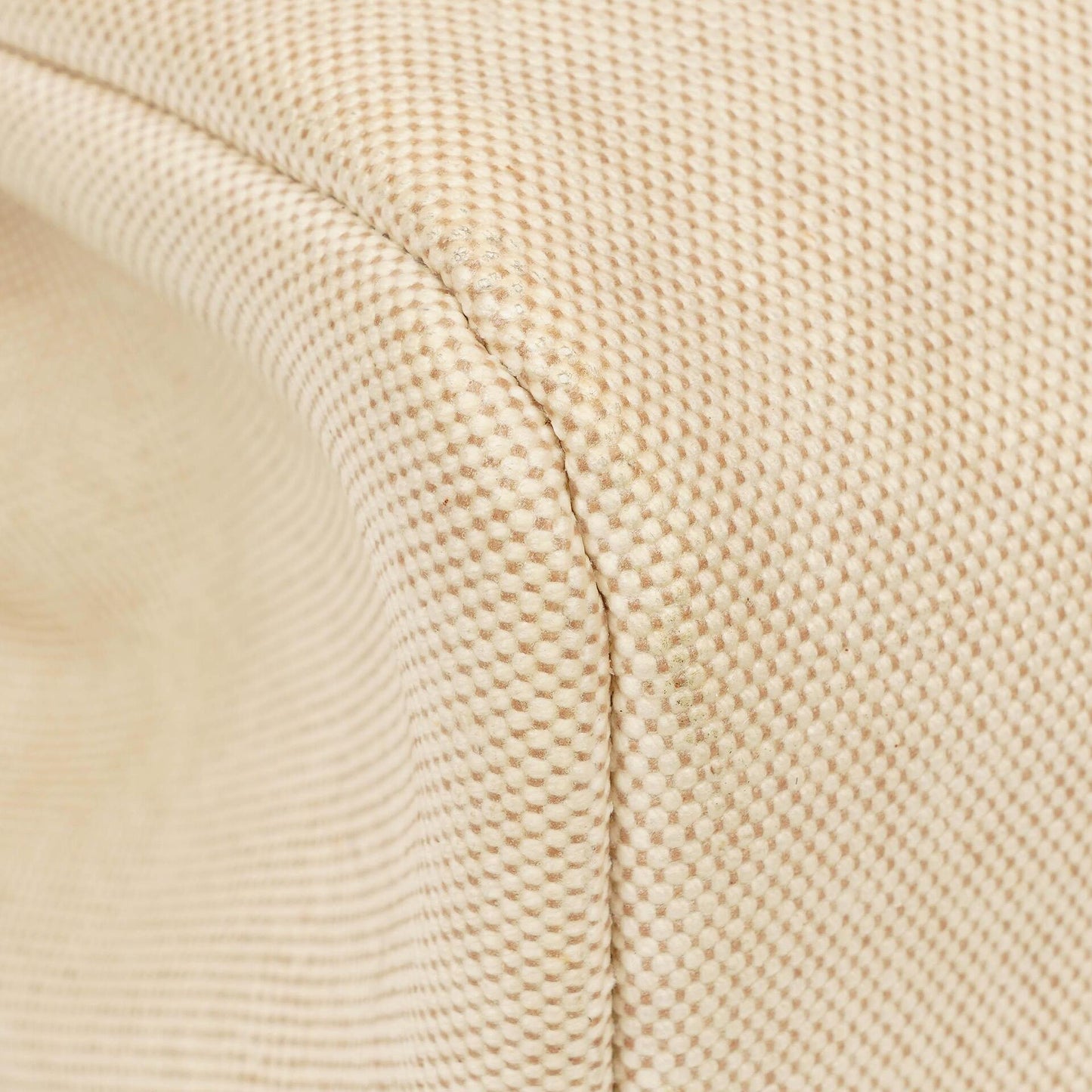Hermès Herbag PM 30 2-Wege-Tasche aus Vache Hunter Leder und Toile Canvas in Ecru Beige Naturel mit Palladium-Hardware, 2000