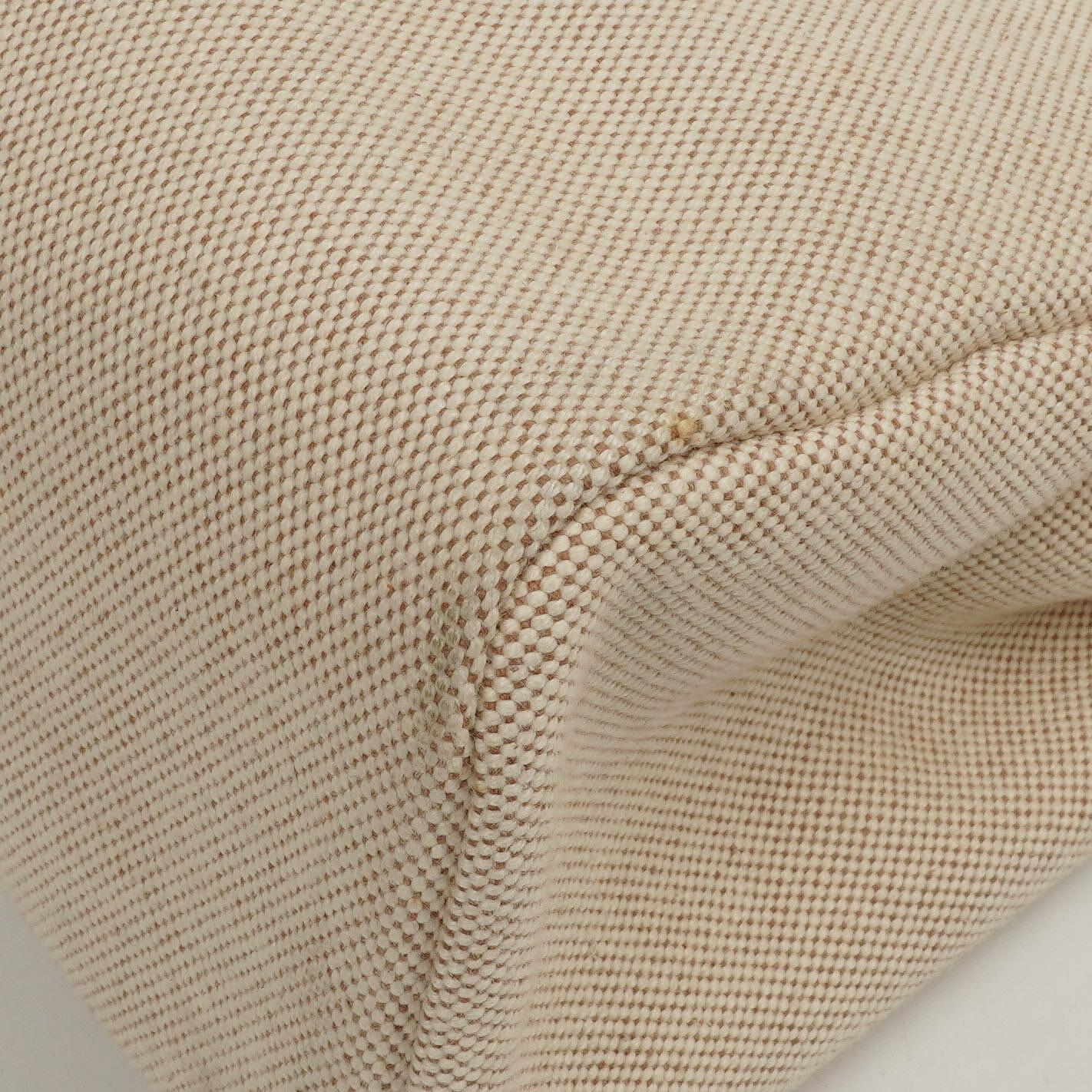 Hermes Herbag PM Vache Hunter Toile Canvas 30 Ecru Beige Naturel 2-Wege-Tasche Palladium-Beschläge, 2002