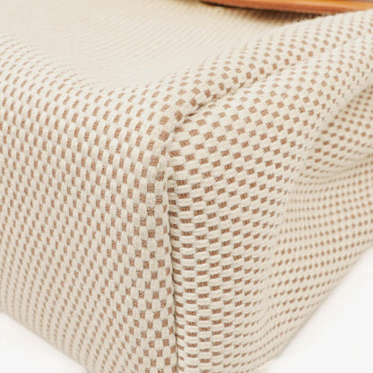 Hermès Herbag PM Vache Hunter Criss Viking 30 2-Wege-Tasche in Ecru Beige Naturel mit Palladium-Hardware