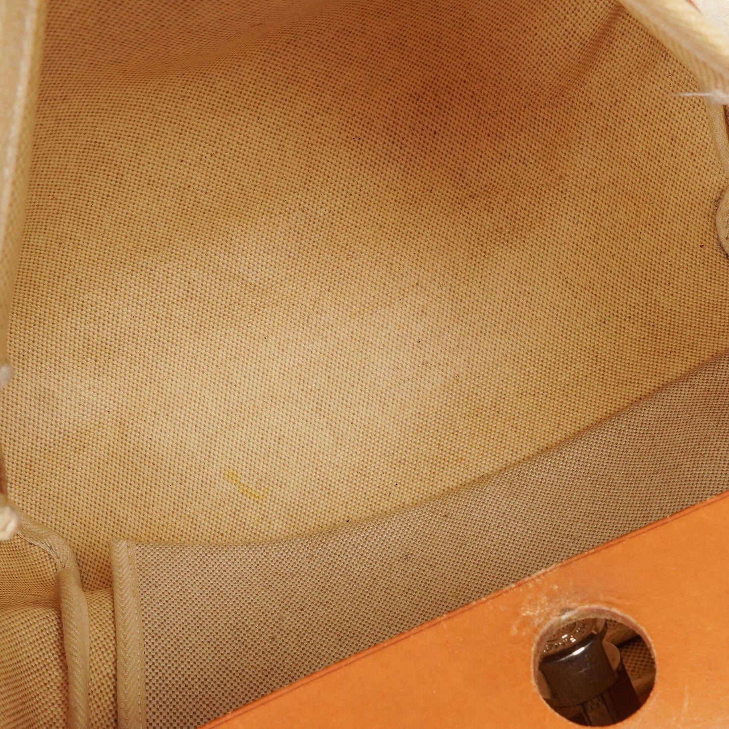 Hermès Herbag PM 30 2-Wege-Tasche aus Vache Hunter und Toile Canvas in Ecru Beige Naturel mit Palladium Beschlägen