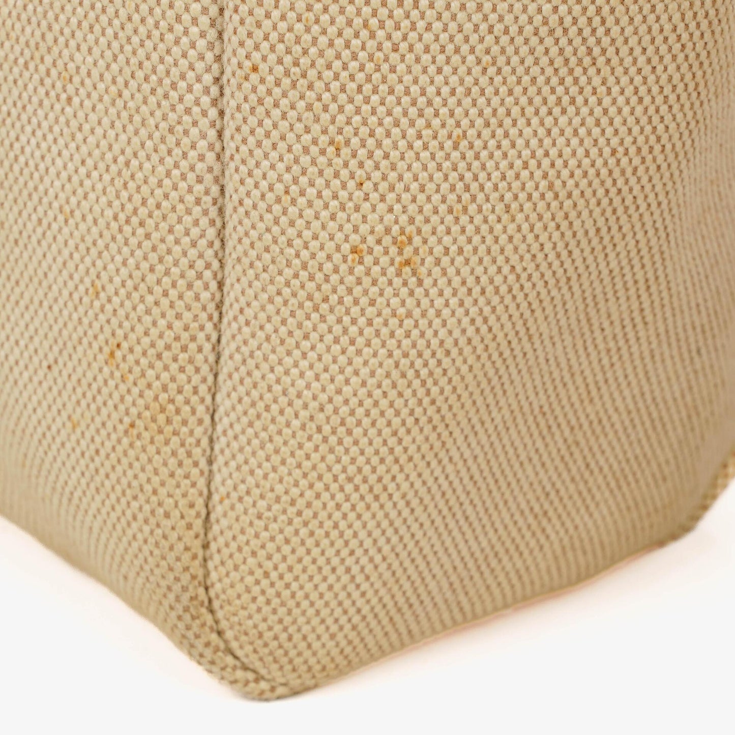 Hermès Herbag PM 30 2-Wege-Tasche aus Vache Hunter und Toile Canvas in Ecru Beige Naturel mit Palladium Beschlägen