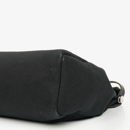 Hermès Herbag MM 2-in-1 Tasche aus Toile Vache Hunter in Schwarz