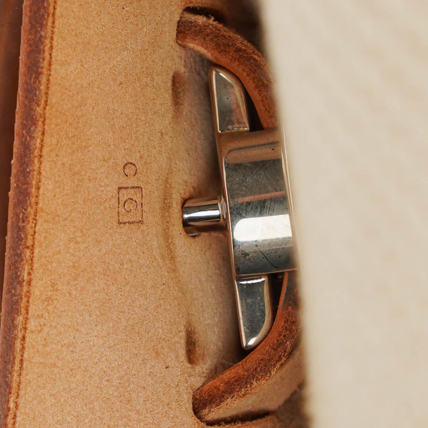 Hermès Herbag MM aus Vache Hunter Criss Viking in Ecru, Beige und Naturel mit Palladium-Hardware, 2003