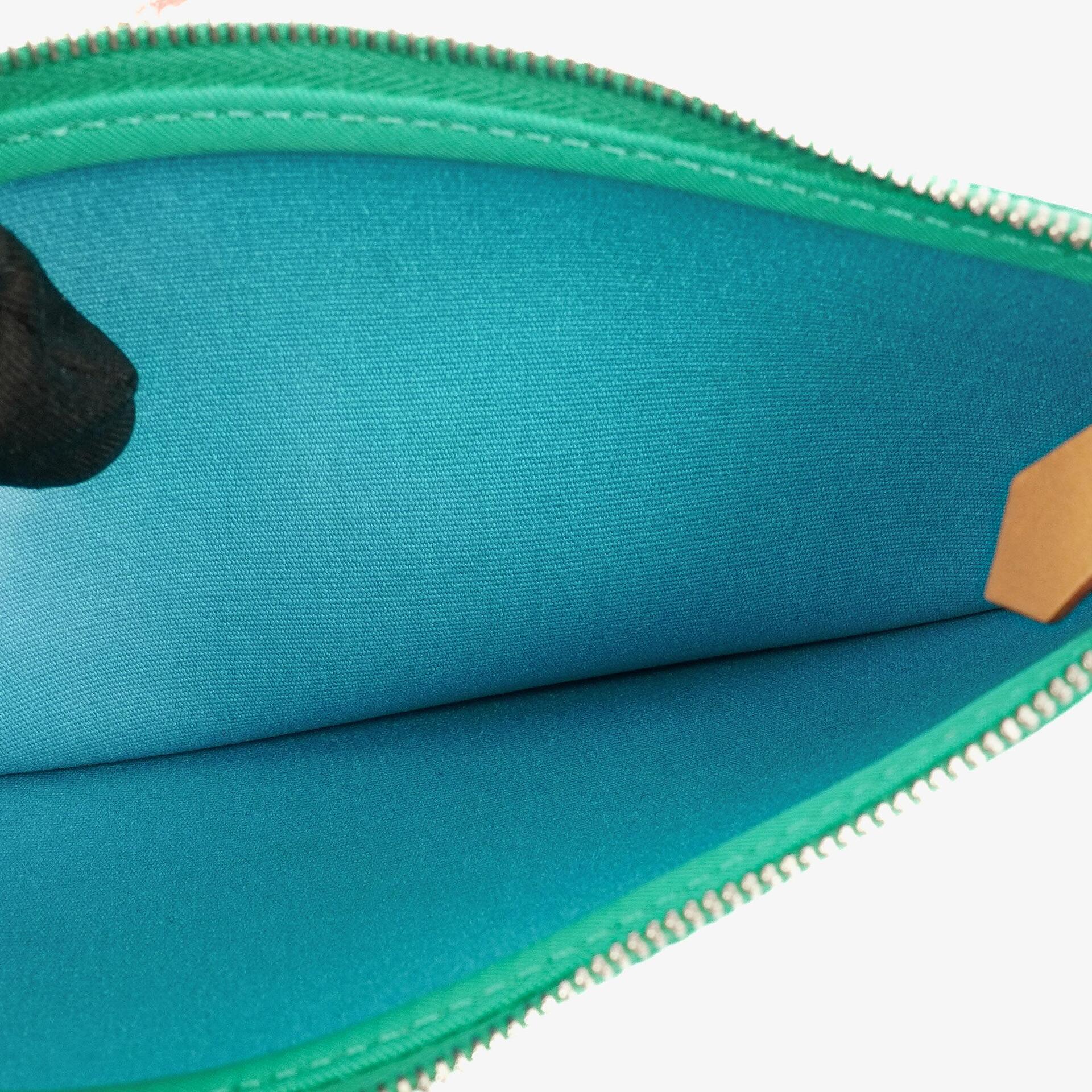 Hermès Herbag Zip 31 PM in Bleu Saphir Vache Hunter, Bleu Azteque und Menthe