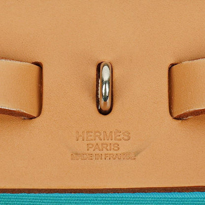 Hermès Herbag Zip 31 PM in Bleu Saphir Vache Hunter, Bleu Azteque und Menthe