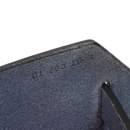 Hermes Herbag Zip 31 PM Bleu Saphir Vache Hunter Magnolia Canvas mit Palladium Beschlägen