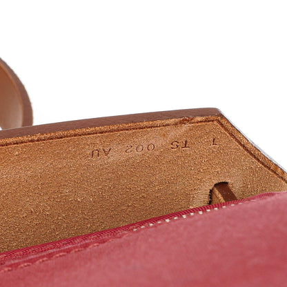 Hermès Herbag Zip 31 PM aus Fauve Vache Hunter und Rubis Toile mit Palladium-Beschlägen
