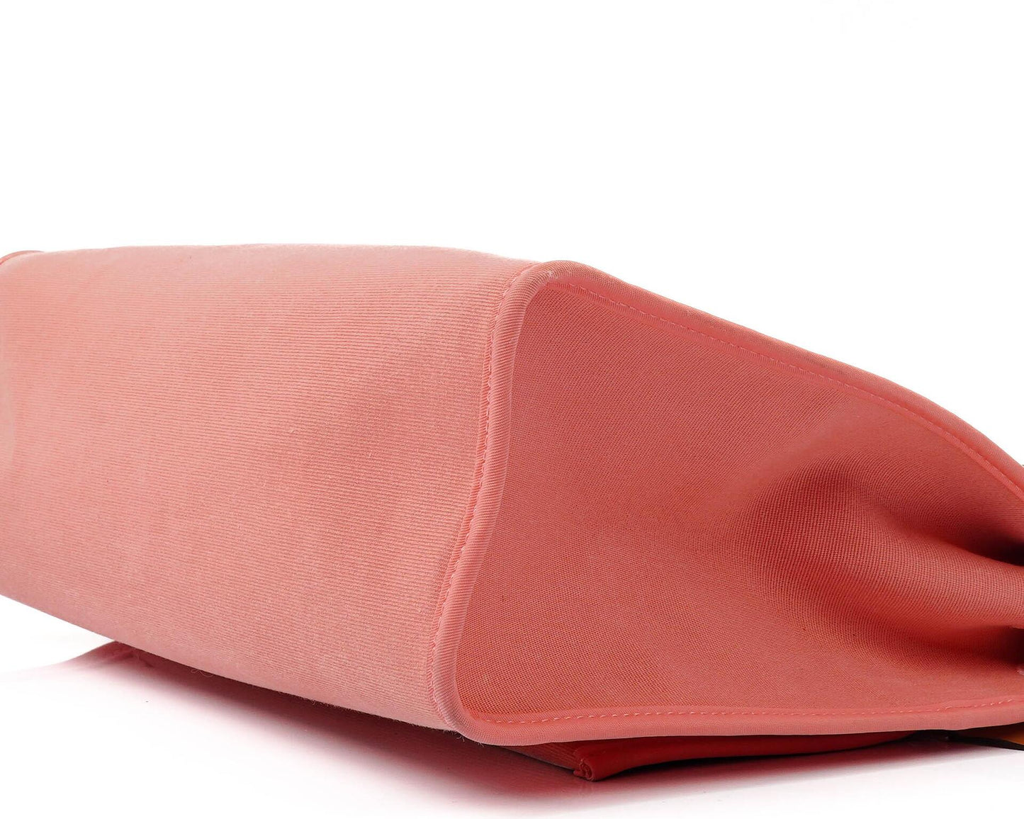Hermès Herbag Zip 31 PM aus Vache Hunter Naturel Rose Azalee Canvas mit Palladium-Hardware
